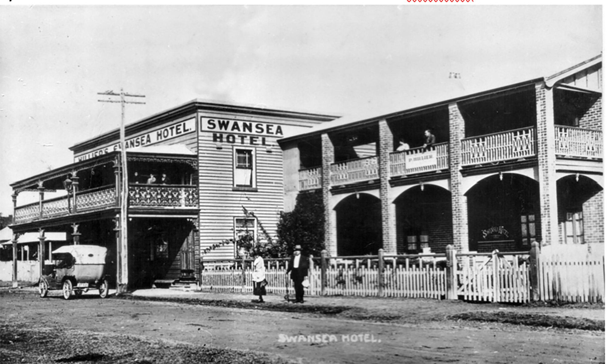 Heritage of East Lake Macquarie - Then and Now - Swansea Hotel - Then